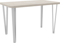 Обеденный стол Hype Mebel Польский 125x75 (белый/древесина белая) - 