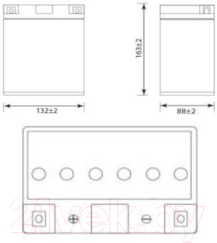 Мотоаккумулятор DELTA AGM СТ 1214.1 YB14-BS / YTX14AH / YTX14AH-BS (14 А/ч)