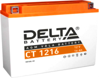 Мотоаккумулятор DELTA AGM СТ 1216 / YB16AL-A2 (16 А/ч) - 