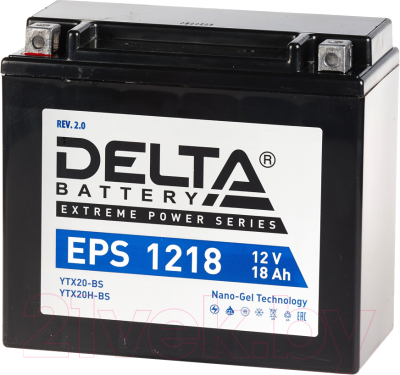 Мотоаккумулятор DELTA EPS 1218 YTX20-BS / YTX20H-BS (20 А/ч)