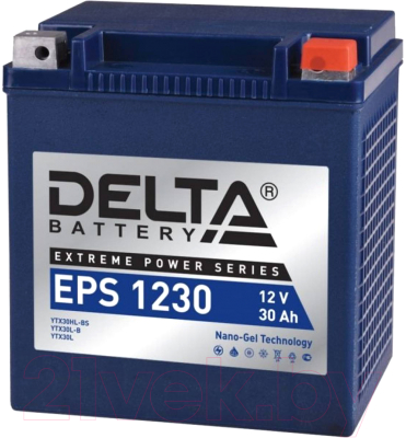 Мотоаккумулятор DELTA EPS 1230 YTX30HL-BS / YTX30L-B / YTX30L (30 А/ч)