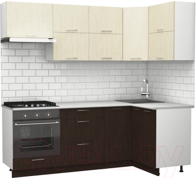 

Готовая кухня S-Company, Клео крафт 1.2x2.2 правая