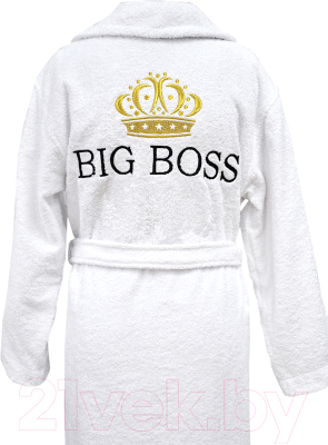 Халат Fainy Big Boss с вышивкой (XL/52, белый)