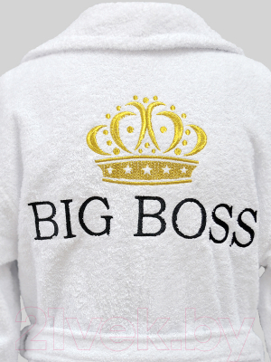 Халат Fainy Big Boss с вышивкой (XL/52, белый)