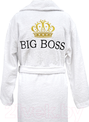 Халат Fainy Big Boss с вышивкой (XXXL/56, белый)