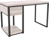 Письменный стол Hype Mebel Дэск 110x50 (черный/древесина белая) - 