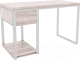 Письменный стол Hype Mebel Дэск 110x50 (белый/древесина белая) - 