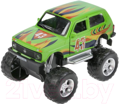 

Автомобиль игрушечный Технопарк, Lada 4x4 Джип / LADA4X4-12SLMONST-GN
