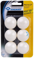 Мячи для настольного тенниса Donic Schildkrot Schildkrot Prestige (6шт, белый) - 