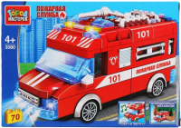 

Конструктор инерционный Город мастеров, Пожарная машина / 3580-ZH