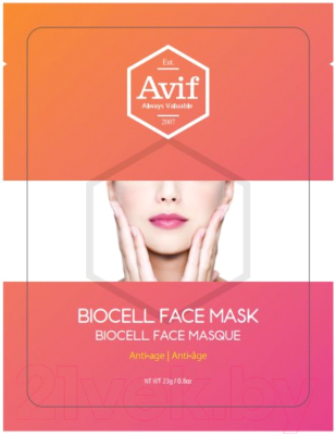 

Маска для лица тканевая Avif, Анти-возрастная