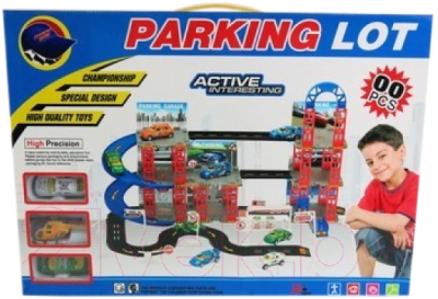 Паркинг игрушечный Симбат Парковка 3 уровня с аксессуарами / 1304I330