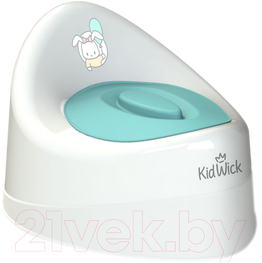 Детский горшок Kidwick Ракушка / KW030102 (белый/бирюзовый)