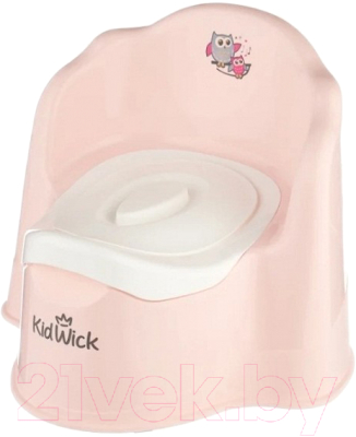 Детский горшок Kidwick Трон / KW070302 (розовый/белый)