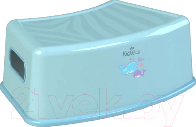 Табурет-подставка Kidwick Тигр / KW180204 (голубой/темно-голубой)