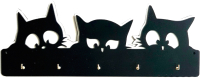 Ключница настенная Grifeldecor Черный кот / BZ212-4B422 - 