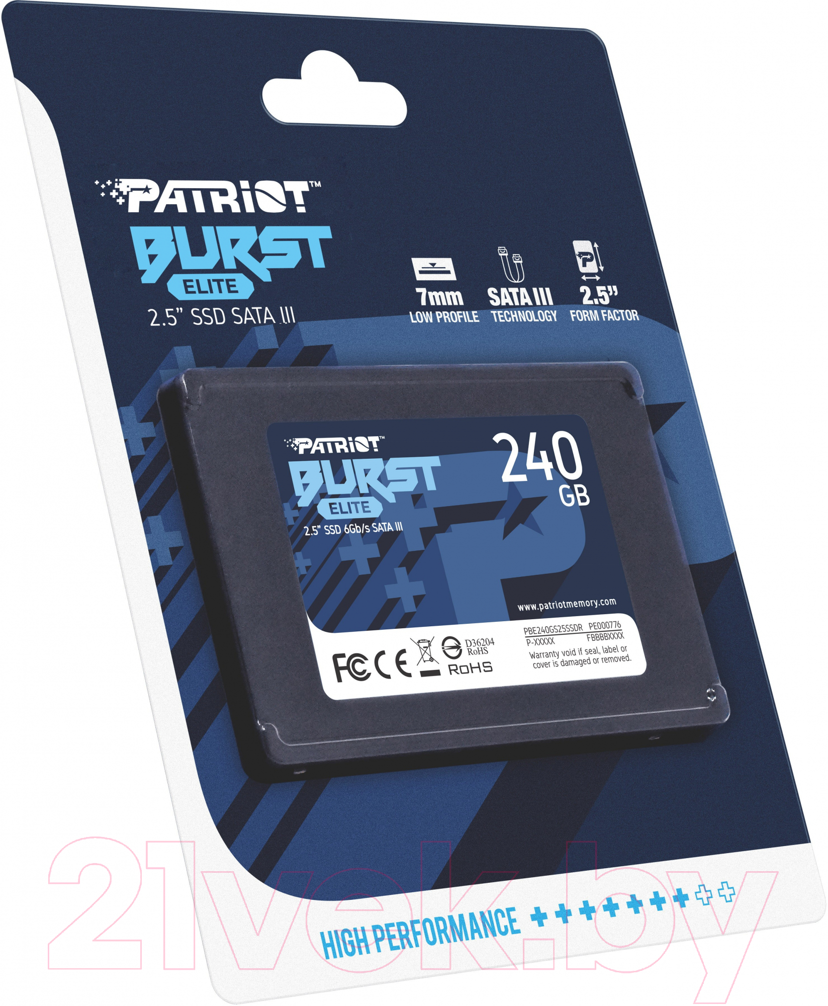 SSD диск Patriot Burst Elite 240GB (PBE240GS25SSDR)