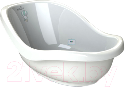 Ванночка детская Kidwick Дони / KW210106 (с термометром, белый/бирюзовый)