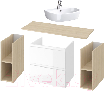 

Комплект мебели для ванной Cersanit, Moduo 120 + Street Fusion 60
