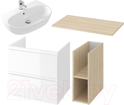 

Комплект мебели для ванной Cersanit, Moduo 80 + Street Fusion 70