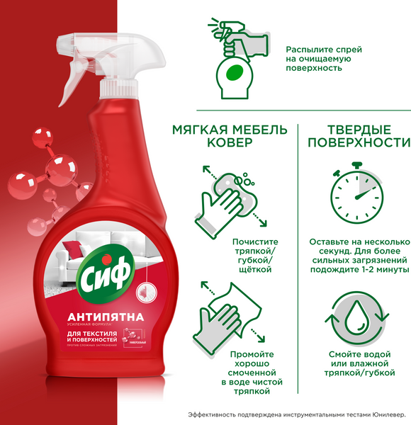 Универсальное чистящее средство Cif Ультра быстрый Спрей (500мл)