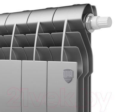 Радиатор биметаллический Royal Thermo Silver Satin 350 (15 секций)