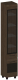 Шкаф-пенал с витриной Лером Камелия ШК-2643-ГТ-К (гикори джексон темный/комбинированный венге) - 