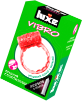 Виброкольцо LUXE Vibro Поцелуй стриптизерши + презерватив / 653  - 