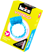 Виброкольцо LUXE Vibro Райская птица + презерватив / 654 - 