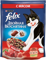 

Корм для кошек Felix, Двойная вкуснятина с мясом
