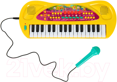 Музыкальная игрушка Кошечки-Собачки Синтезатор с микрофоном / 38370