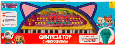 Музыкальная игрушка Кошечки-Собачки Синтезатор с микрофоном / 38370