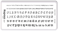 

Пластина для стемпинга Kapous, Crazy Story 2627 Alphabet