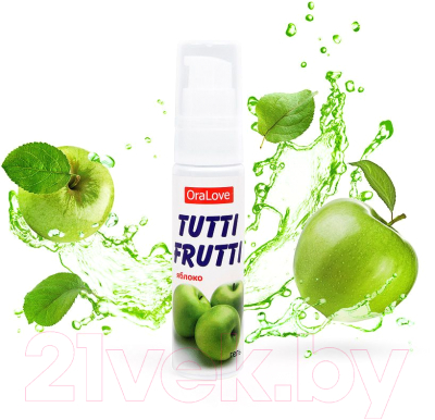 Лубрикант-гель Bioritm Tutti-Frutti яблоко / 30005 (30г)