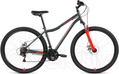 Велосипед Forward Altair MTB HT 29 2.0 Disc 2021 (17, серый/красный)