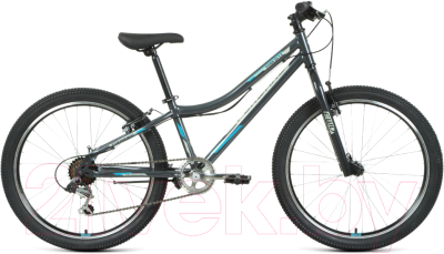 Велосипед Forward Titan 24 1.2 2021 / RBKW1J146003 (12, темно-серый/бирюзовый)
