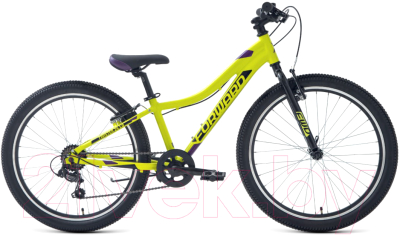 Велосипед Forward Twister 24 1.2 2021 / RBKW1J347023 (12, зеленый/фиолетовый)