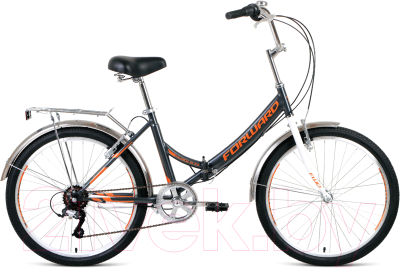 Велосипед Forward Valencia 24 2.0 2021 / RBKW1YF46005 (16, серый/бежевый)