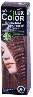 Оттеночный бальзам для волос Belita 06.1 (100мл, орехово-русый)
