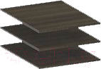 Комплект полок для корпусной мебели Лером Камелия ПЛ-1023-ГТ (гикори джексон темный)