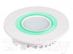 Потолочный светильник JAZZway PPL-R 12085 (12031) 6W/2W 6500K green 3pin