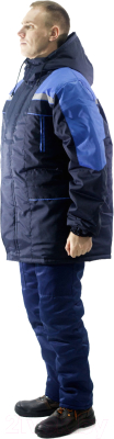 Куртка рабочая PROTECT Протект утепленная (р-р 52-54/182-188, темно-синий/василек)