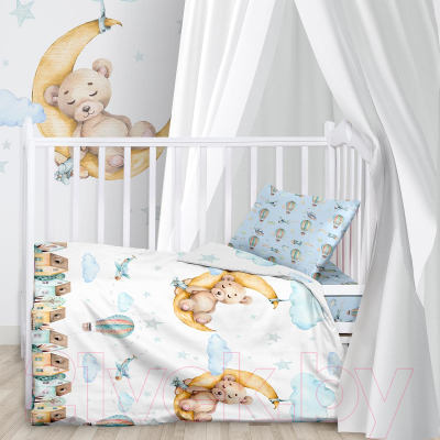 Комплект постельный для малышей Непоседа Juno. Лунный мишка / 699154