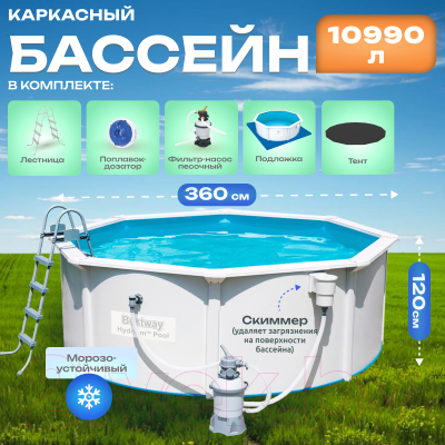 Купить Каркасный бассейн Bestway Hydrium 56574  