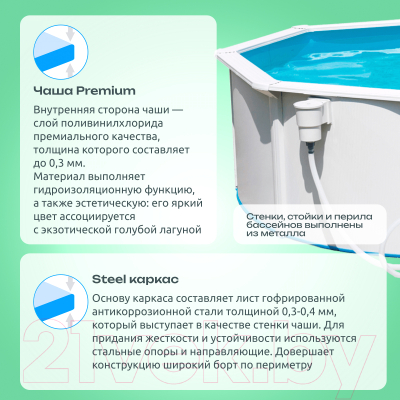 Купить Каркасный бассейн Bestway Hydrium 56574  