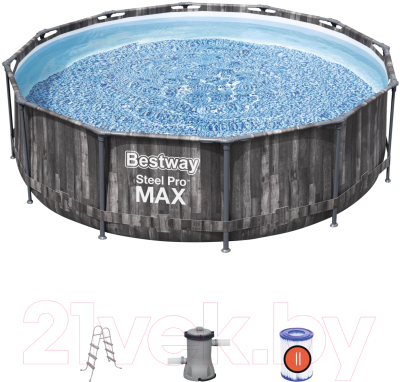 Каркасный бассейн Bestway Steel Pro Max 5614X (366x100, с фильтр-насосом и лестницей)