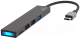 USB-хаб Ritmix CR-4314 (Metal) - 