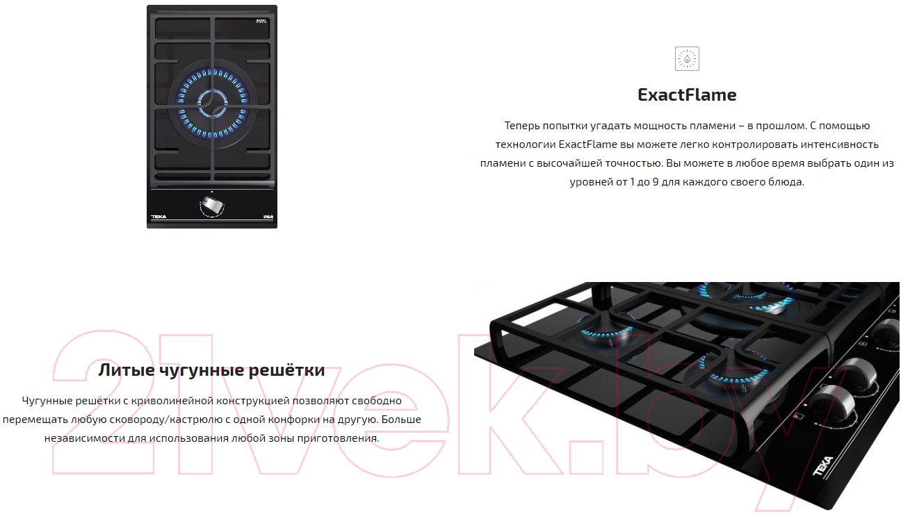 Газовая варочная панель Teka GZC 64320 XBN / 112570042 (черный)
