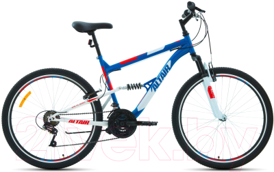 Велосипед Forward Altair MTB FS 26 1.0 2021 / RBKT1F16E009 (18, синий/красный)