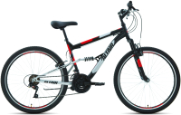 Велосипед Forward Altair MTB FS 26 1.0 2021 / RBKT1F16E008 (18, черный/красный) - 